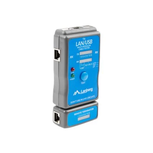 LANBERG NT-0403 Lanberg cable tester for wiring terminated with RJ45, RJ-11, USB