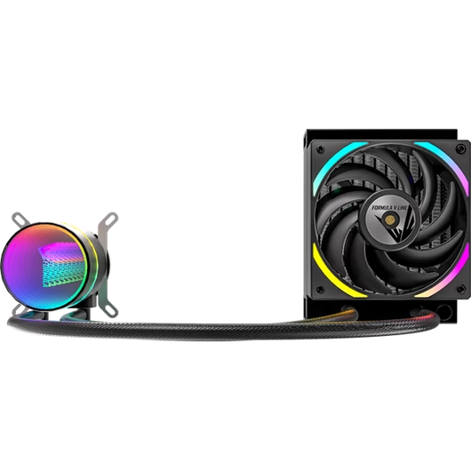 Formula CPU Water Cooler - Oasis L120 ARGB BK (1x12cm, ARGB LED, fekete)