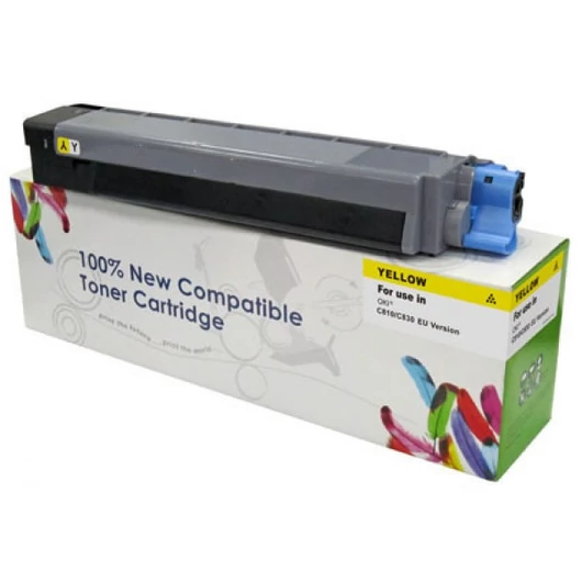 Utángyártott OKI C810 Toner Yellow 8.000 oldal kapacitás   CartridgeWeb Cartridge WEB