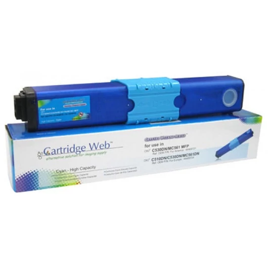 Utángyártott OKI C510/C530 Toner Cyan 5.000 oldal kapacitás CartridgeWeb Cartridge WEB