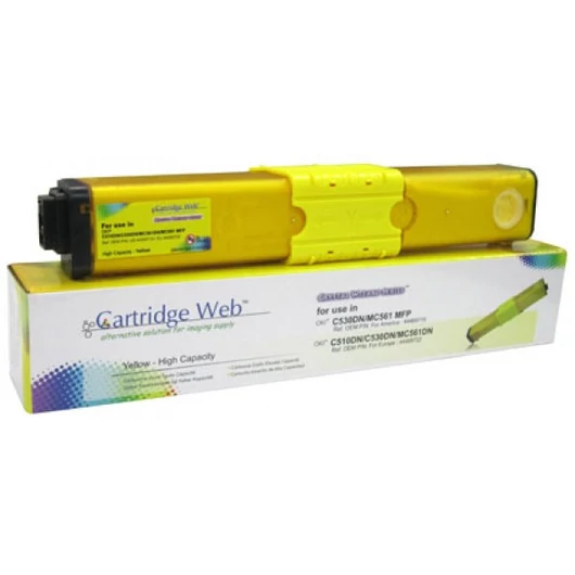 Utángyártott OKI C510/C530 Toner Yellow 5.000 oldal kapacitás CartridgeWeb Cartridge WEB