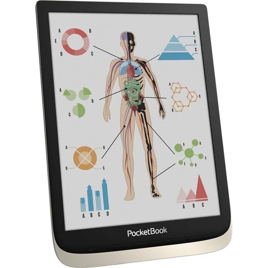 POCKETBOOK e-Reader - PB741 InkPad Color Moon  (7,8"Kaleido, Cpu: 1GHz,1GB,16GB,2900mAh, BT,mSD, USB-C)