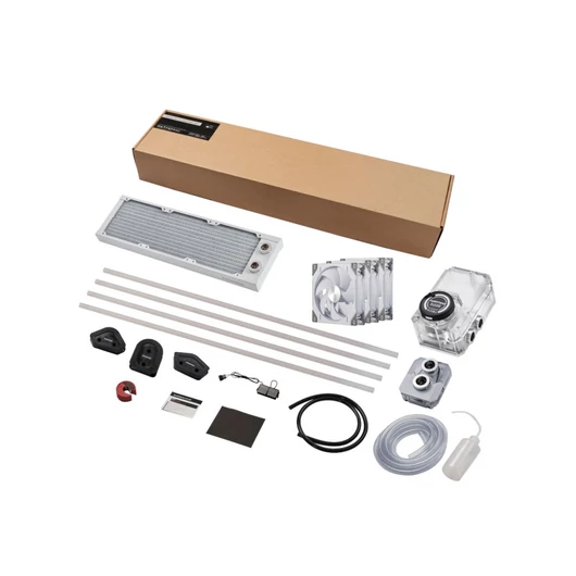 PHANTEKS Glacier EZ-Fit 360 D30-KIT, DIY AIO folyadékhűtő szett, fehér