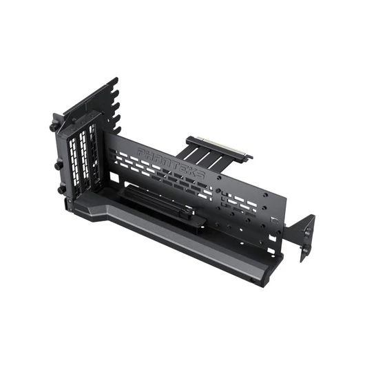 PHANTEKS Premium PCIe Gen5 függőleges GPU-tartó, DRGB, 220 mm-es PCIe 5.0 x 16 riser, fekete