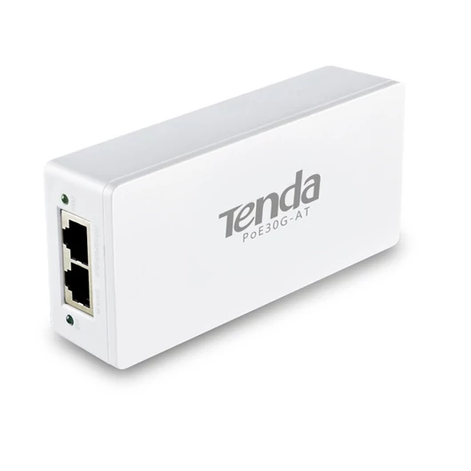 Tenda PoE Injector adapter - PoE30G-AT (30W, 230V bemenet;  802.3af / at PoE; 1Gbps, Max 100m)