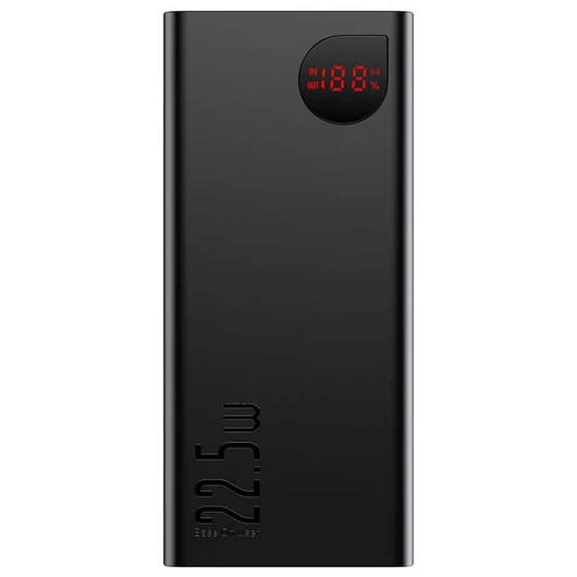 Baseus Adaman Metal Powerbank 20000mAh, 22.5W fekete (PPAD070101)