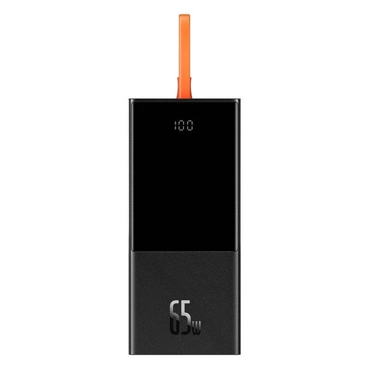 Baseus 20000mAh USB-C power bank PD 65W fekete (PPJL000001)