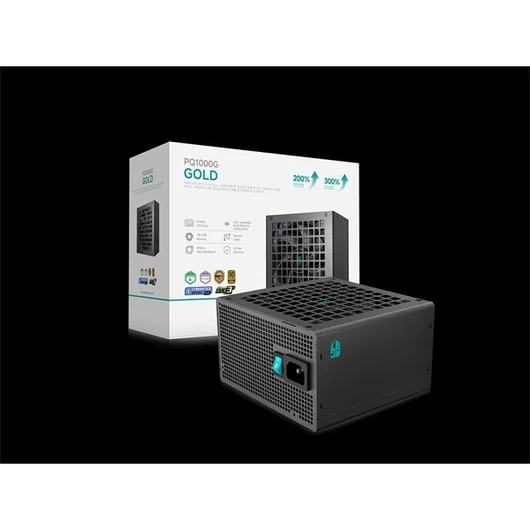DeepCool Tápegység 1000W - Gamerstorm PQ1000G (80 Plus Gold, ATX3.1, Aktív PFC, Full Moduláris, )