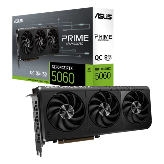 Asus Videokártya - nVidia PRIME-RTX5060-O8G (8192MB, GDDR7, 128bit, 1xHDMI, 3xDP)