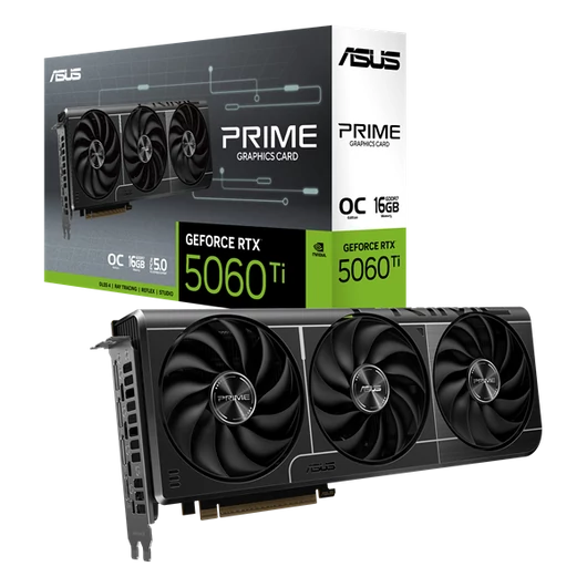 Asus Videokártya - nVidia PRIME-RTX5060TI-O16G (16384MB, GDDR7, 128bit, 1xHDMI, 3xDP)
