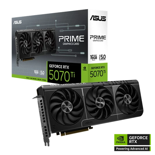 Asus Videokártya - nVidia PRIME-RTX5070TI-16G (16384MB, GDDR7, 256bit, 1xHDMI, 3xDP)