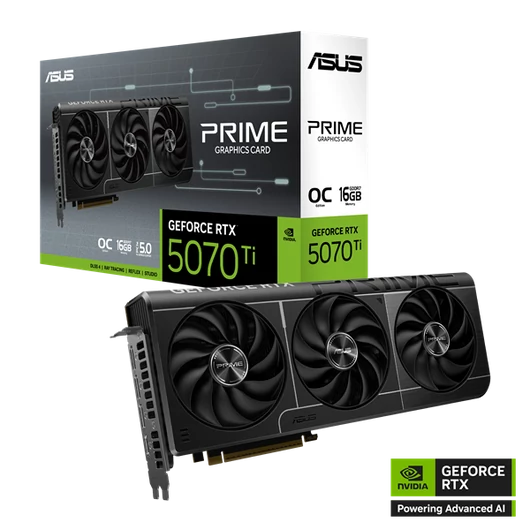 Asus Videokártya - nVidia PRIME-RTX5070TI-O16G (16384MB, GDDR7, 256bit, 1xHDMI, 3xDP)
