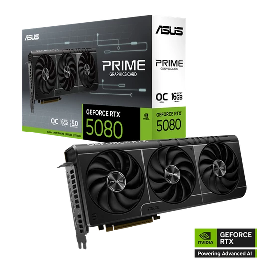 Asus Videokártya - nVidia PRIME-RTX5080-O16G (16384MB, GDDR7, 256bit, 1xHDMI, 3xDP)