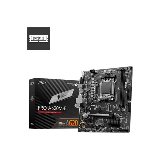 MSI Alaplap AM5 PRO A620M-E AMD A620, mATX