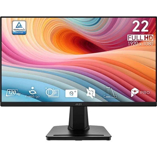 MSI PRO MP225 E12VL Business 21.45" VA LED monitor fekete 120Hz