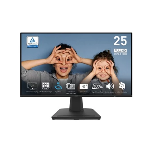 MSI PRO MP252 Business 24.5" IPS LED monitor fekete 100Hz