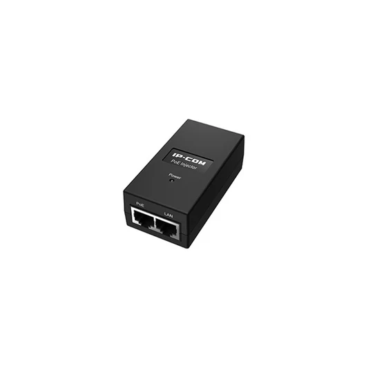 IP-COM PoE Injector adapter - PSE15F (15.4W, 230V bemenet;  802.3af PoE; 2x100Mbps, Max 100m)