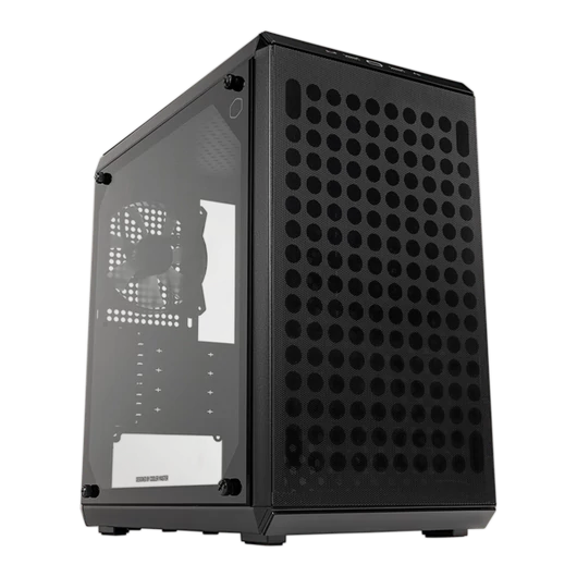 COOLER MASTER Ház Micro ATX MASTERBOX Q300L V2, 1 Ventillátorral, Tápegység nélkül, fekete