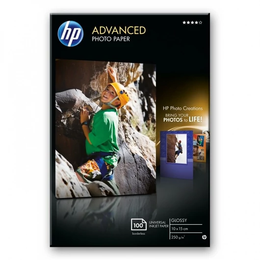 HP 10x15 Fényes Fotópapír 100lap 250g (Eredeti) HP