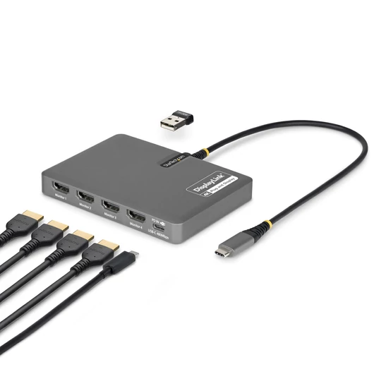 USB-C TO QUAD HDMI ADAPTER ADAPTER 4K 60HZ HDMI PD