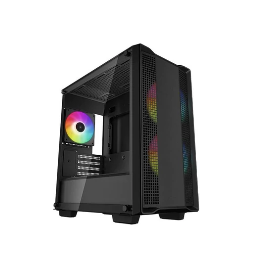 Deepcool CC360 ARGB táp nélküli ablakos Micro-ATX ház fekete (R-CC360-BKAPM3-G-1)