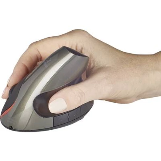 Renkforce RF-439 Rádiójel vezérlésű WLAN egér Optikai Ergonómikus, Újratölthető Fekete, Sötétzöld