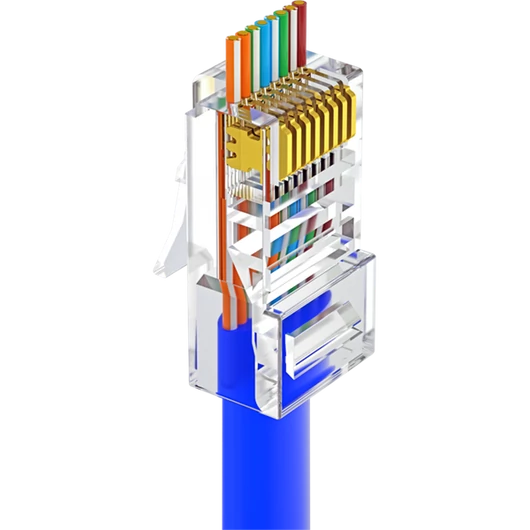 Walisec csatlakozó - RJ45-P5EU (RJ45, Cat5e, árnyékolatlan, 8P8C, aranyozott, befűzős) 100db / csomag