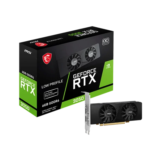 MSI Videokártya PCI-Ex16x nVIDIA RTX 3050 LP 6GB DDR6 OC