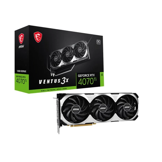 MSI GeForce RTX 4070 Ti 12GB VENTUS 3X 12G OC videokártya