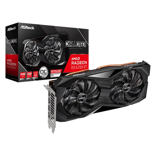 ASRock Radeon RX 6700 XT Challenger D 12GB OC videokártya