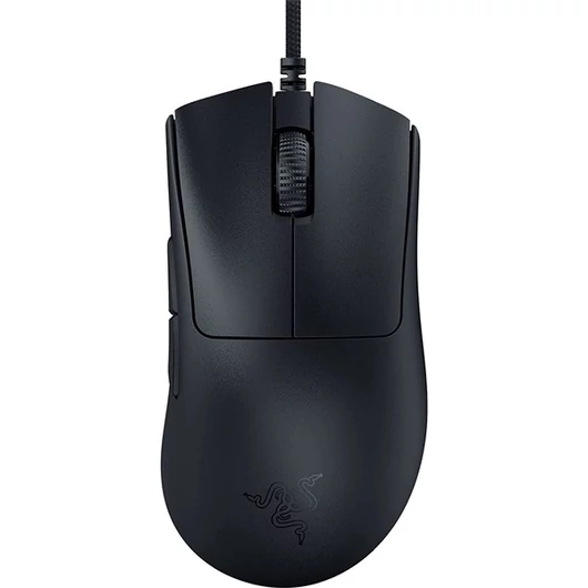 Razer Egér - DeathAdder V3 Pro (Optikai, 30000DPI, 4 gomb, harisnyázott kábel, fekete)