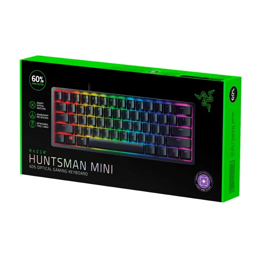 Razer Huntsman Mini Linear Optical Switch (Red) US billentyűzet fekete (RZ03-03390200-R3M1)