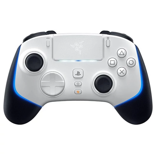 Razer Gamepad - Wolverine V2 Pro White (Vezeték nélküli, PC / PS5, fehér / kék)