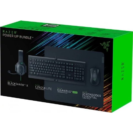 Razer Power Up Bundle V2 - US Layout (Cynosa Lite, Gigantus V2 Large, DeathAdder
