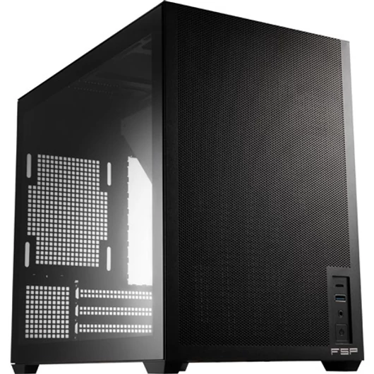 FSP S210 táp nélküli MT Mini Tower számítógépház fekete