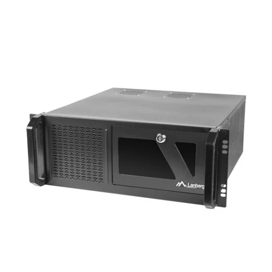 Lanberg SC01-4504-08B 19"" 4U SZÉL:430mm MÉLY:450mm MAG:177mm táp nélküli rack szerver ház