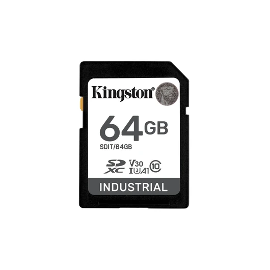 64GB SDXC INDUSTRIAL C10 -40C TO 85C UHS-I U3 V30 A1 PSLC