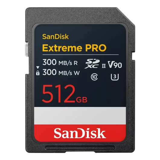 SANDISK EXTREME PRO 512GB SD UHS-II (V90)