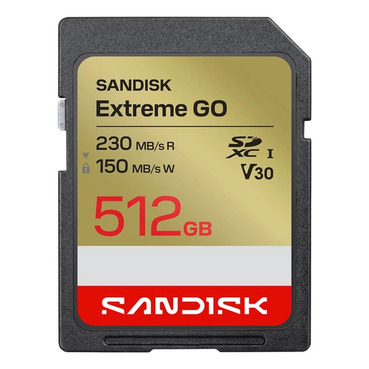 EXTREME SD UHS-I 512GB SD 230MB/S(R) / 150MB/S(W)