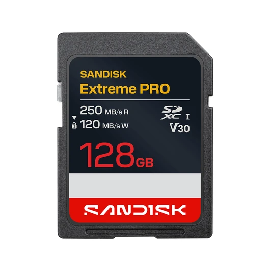 EXTREME PRO SD UHS-I 128GB SD 250MB/S(R) / 120MB/S(W)