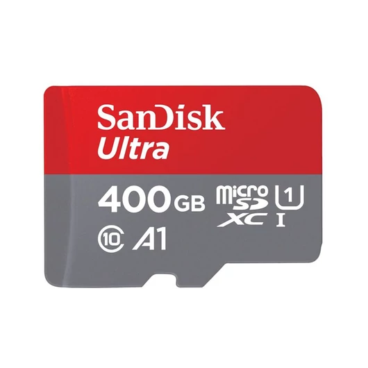 400GB microSDXC Sandisk Ultra CL10 U1 A1 + adapter (SDSQUA4-400G-GN6MA/186508)