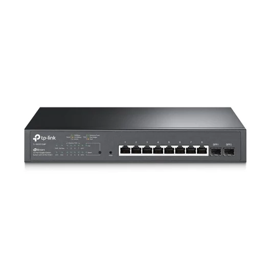 TP-Link Switch  PoE - TL-SG2210MP (8 port 1Gbps; 8x at / af PoE+ port; 150W; 2x SFP)