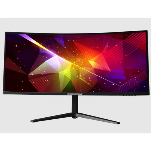 SHARK GAMING Monitor 34" - SG34-UWQ165 (VA, 3440x1440, 21:9, UWQHD, 165Hz, 300cd / m2, 1ms, 2xHDMI, 2xDP, Ívelt)