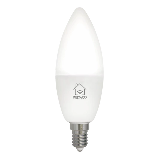 Deltaco SMART HOME SH-LE14CCTC izzó, LED, E14, gyertya, szabályozható