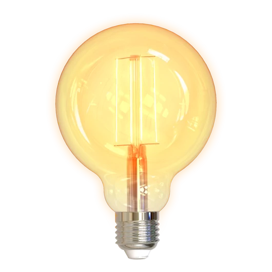 Deltaco SMART HOME SH-LFE27G95 izzó LED, E27, volfrám, WIFI, 5.5W, fehér, szabályozható