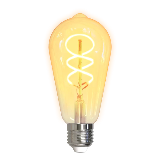 Deltaco SMART HOME SH-LFE27ST64S izzó LED, E27, volfrám, spirál, WIFI, 5.5W, fehér, szabályozható