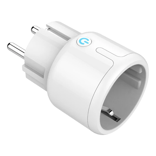 Deltaco SMART HOME SH-P01M aljzat, kapcsoló, LED jelzőfény, WiFi 2,4 GHz, 1xCEE 7/3, 10A, időzítő, fehér
