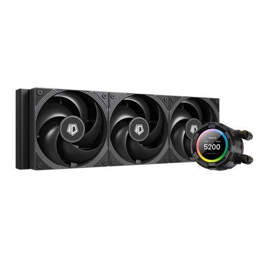ID-Cooling CPU Water Cooler - SL360 PRO SE (27,2dB; max. 98,54 m3 / h; 3x12cm, A-RGB LED, fekete)