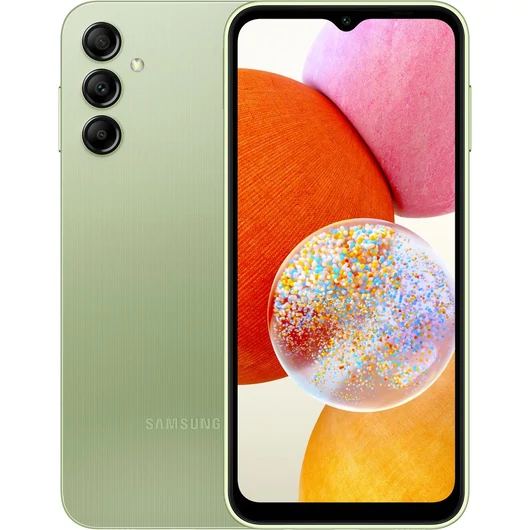 Samsung Galaxy A14 4G 4/64GB Dual-Sim mobiltelefon világoszöld (SM-A145RLGU)
