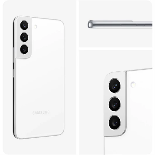 SAMSUNG Okostelefon Galaxy S22 5G (SM-S901 / DS Phantom White / S22 DualSIM / 128GB)